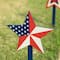 Glitzhome&#xAE; Wood Patriotic Star Yard Stakes, 3ct.